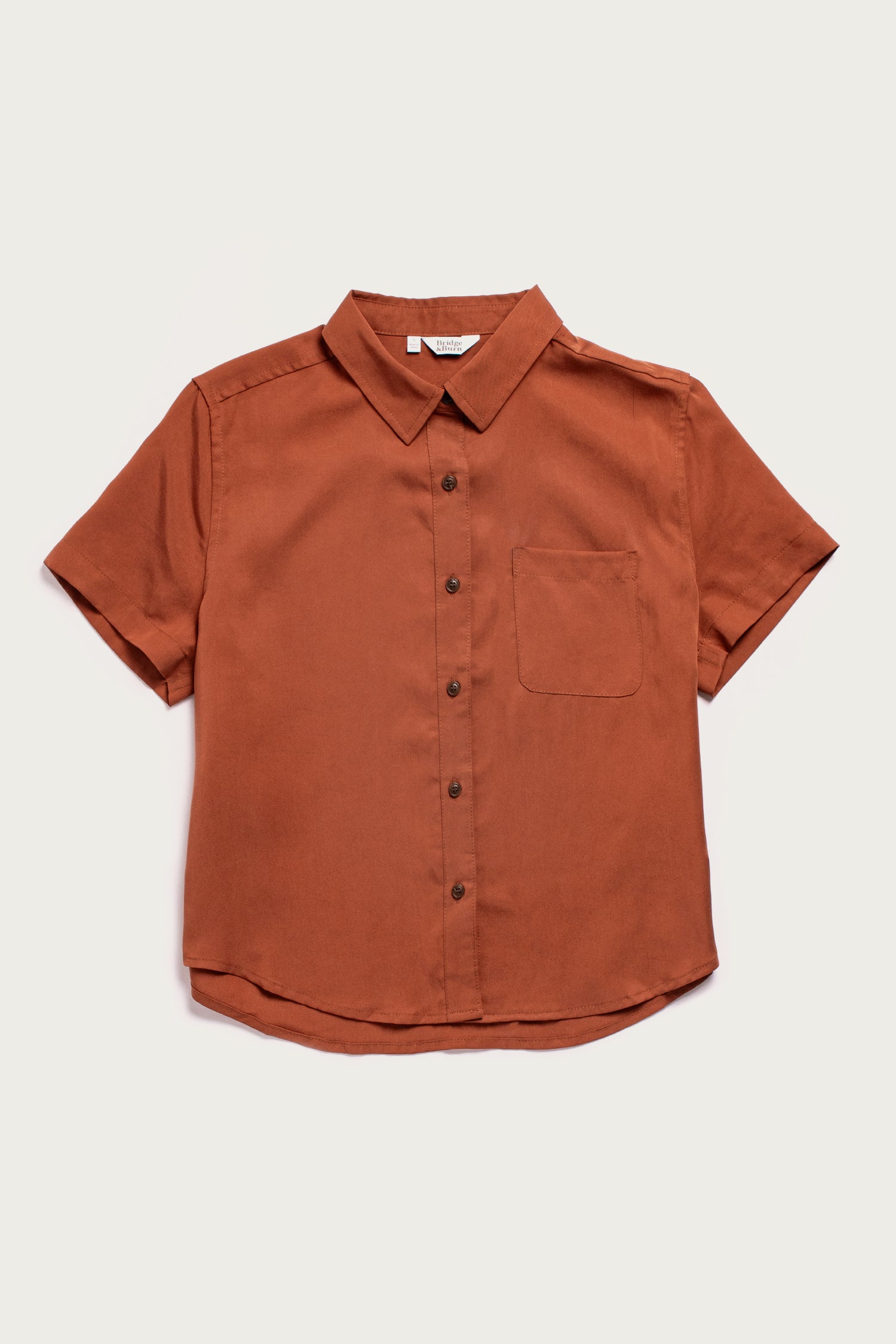 Greer Cropped Shirt / Copper