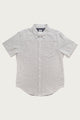 Jordan Slim Shirt / Ivory Grid Doublecloth