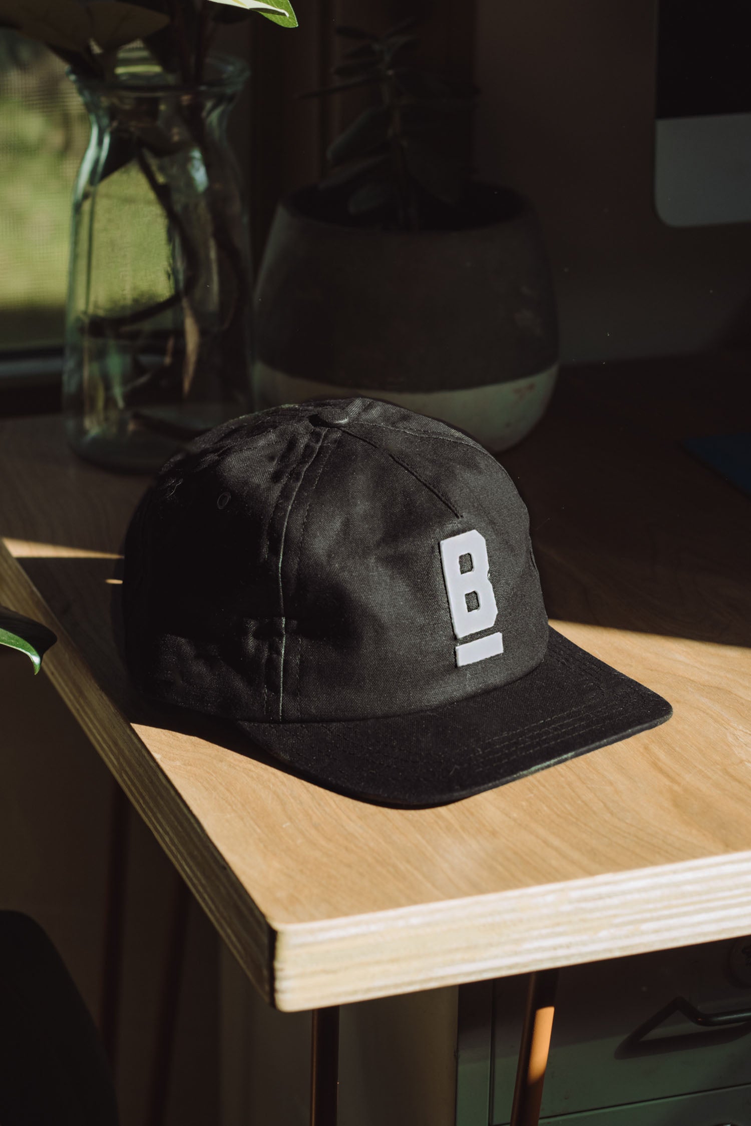 B Flat Waxed Cap / Black