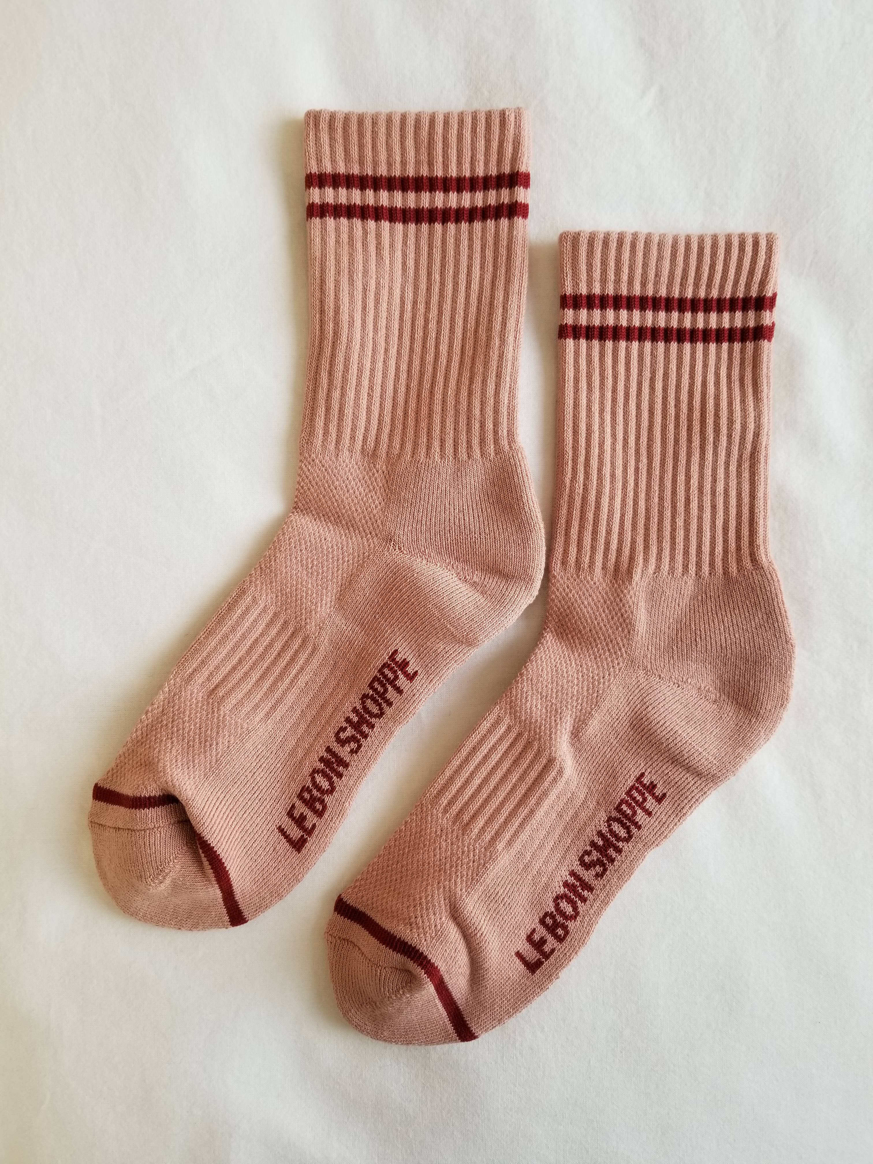 Le Bon Shoppe - Boyfriend Socks / Vintage Pink