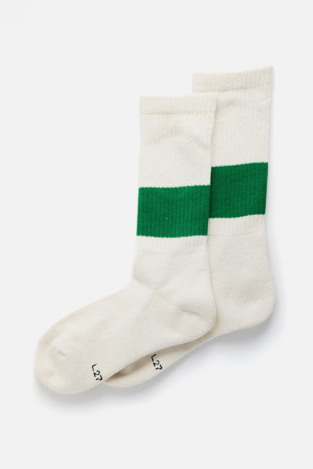 RoToTo Silk Cotton Classic Crew Socks Green