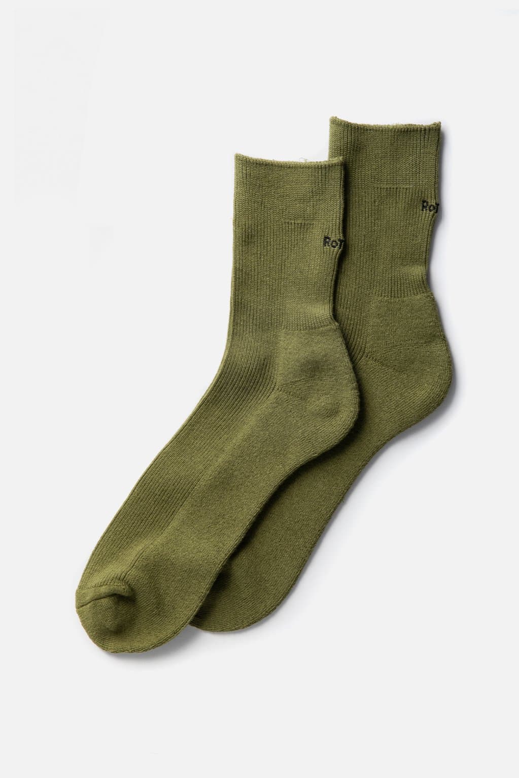 RoToTo Rib Pile Mid Socks "Cool Max" Olive