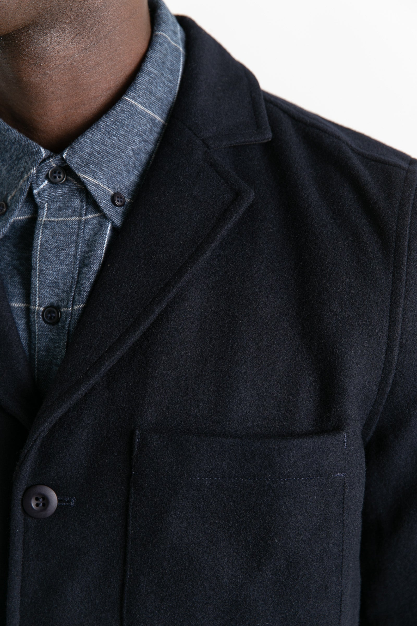 Nate Chore Blazer / Navy Wool